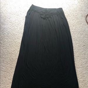 Black maxi skirt